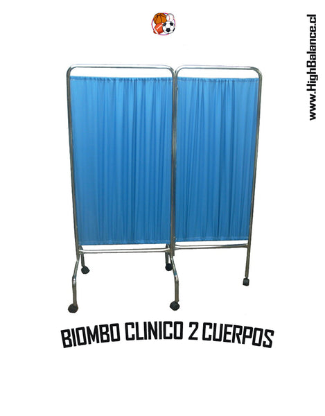 SET DE DOS BIOMBOS CLINICOS PLEGABLES DE 2 CUERPOS