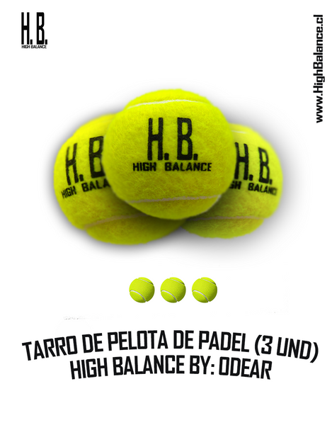 HIGH BALANCE BY: ODEAR - TARRO 3 PELOTAS DE PADEL