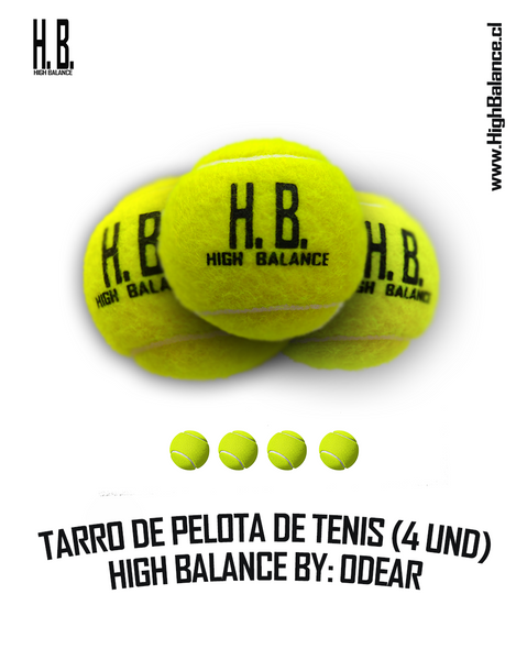 HIGH BALANCE BY: ODEAR -  CAJA DE 24 TARROS DE PELOTAS DE TENIS