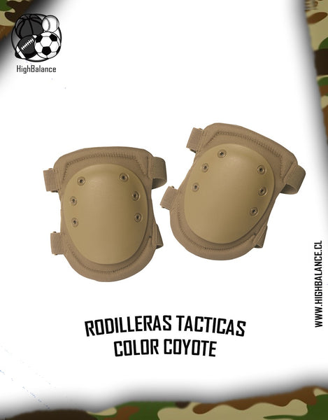 RODILLERAS TACTICAS DEPORTIVAS NEGRAS VERDES Y COYOTES