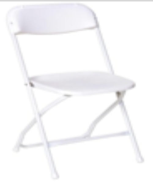 SILLAS PLEGABLES BLANCAS